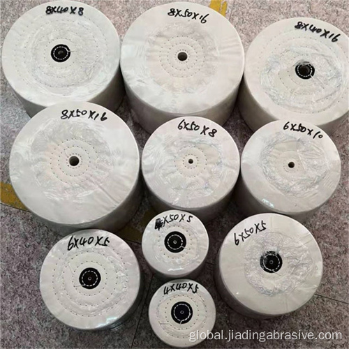 Cotton Buffing Wheels 6*50 8*60 white cloth Yellow cotton buffing wheels Manufactory